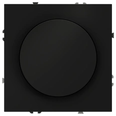 Изображение Светорегулятор встраиваемый VOLTUM S70 поворотно-нажимной 600 Вт, (черный матовый)