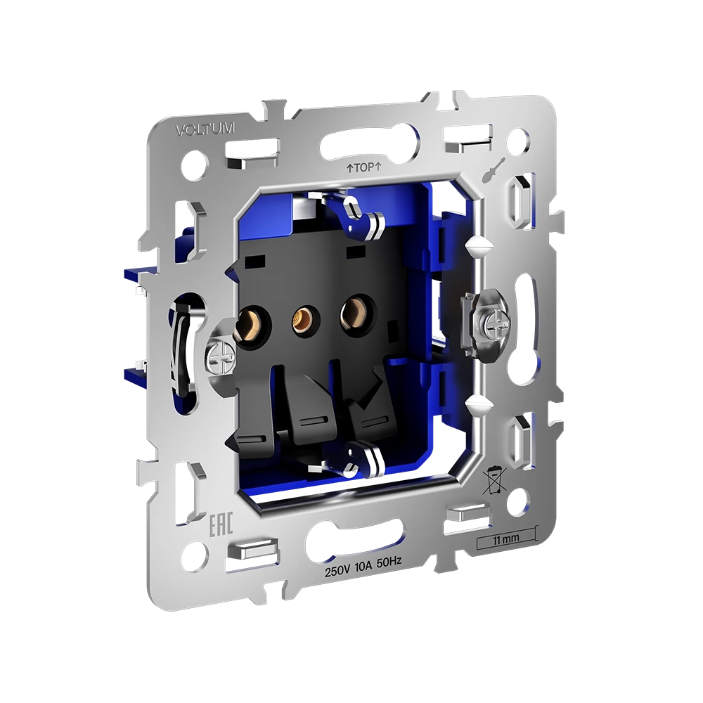 Устройство встраиваемых розеток и выключателей - механизм